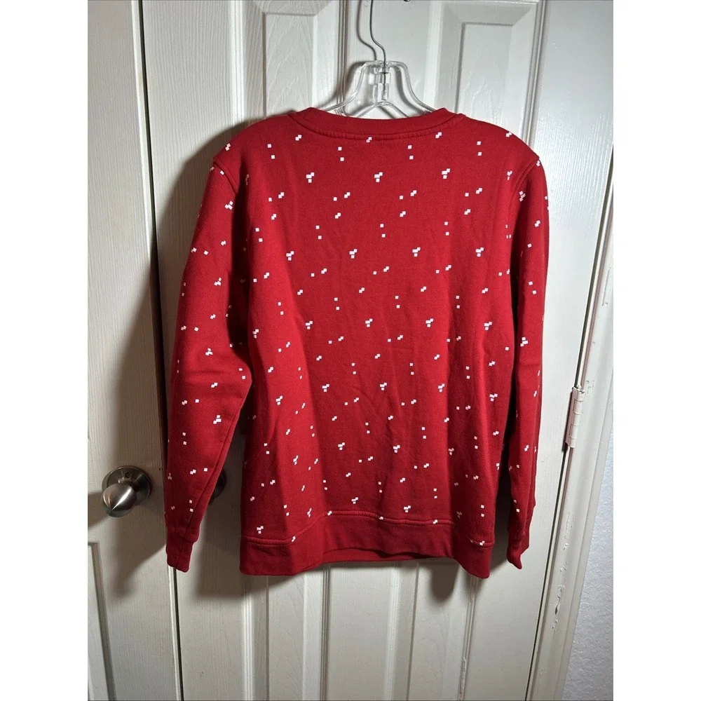 MAD ENGINE Minecraft Size XL Boys Red Santa Creeper Christmas Sweatshirt‎